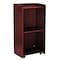 Adiroffice Wood Mobile Presentation Podium Lectern Stand with Shelves in Mahogany ADI661-07-MA-MK - alternate 1
